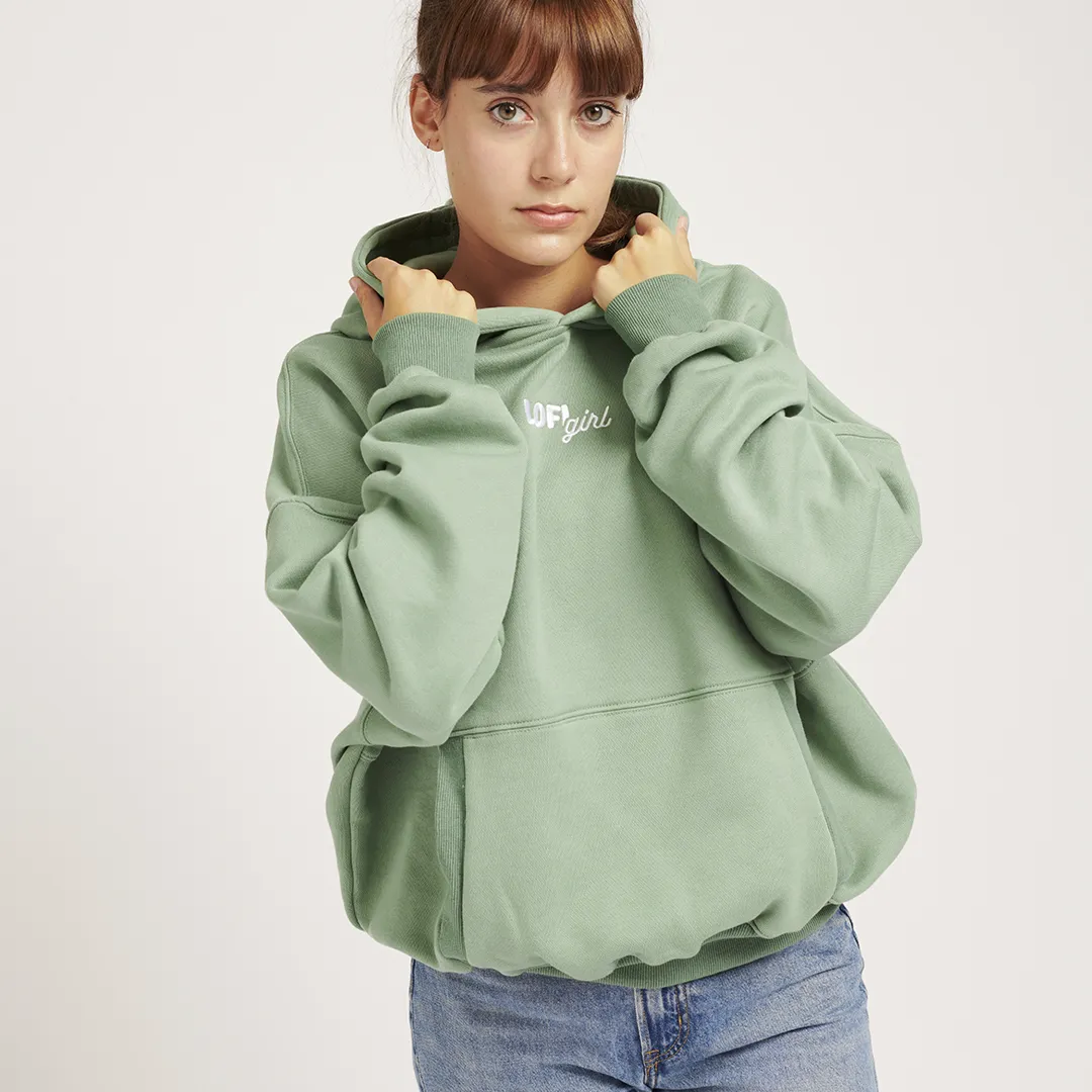 Lofi Girl Sage Green Hoodie (limited edition)