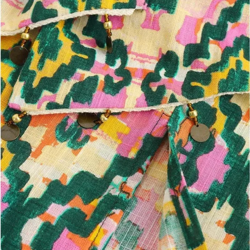 Lulu Printed Midi Skirt