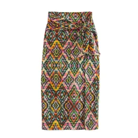 Lulu Printed Midi Skirt