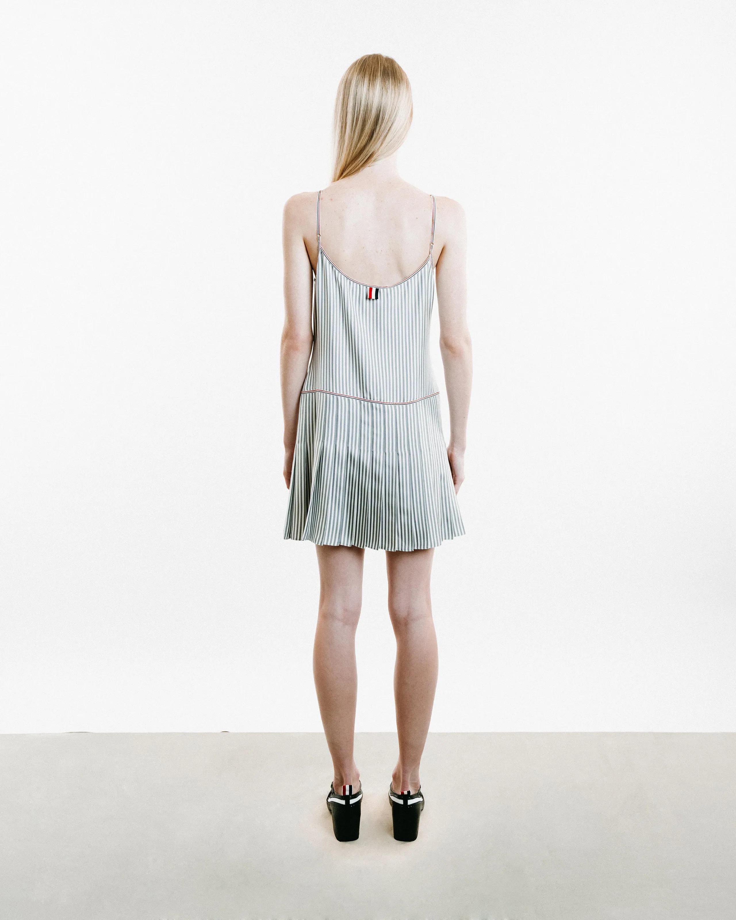 Mini Mini Pleated Bottom Slip Dress