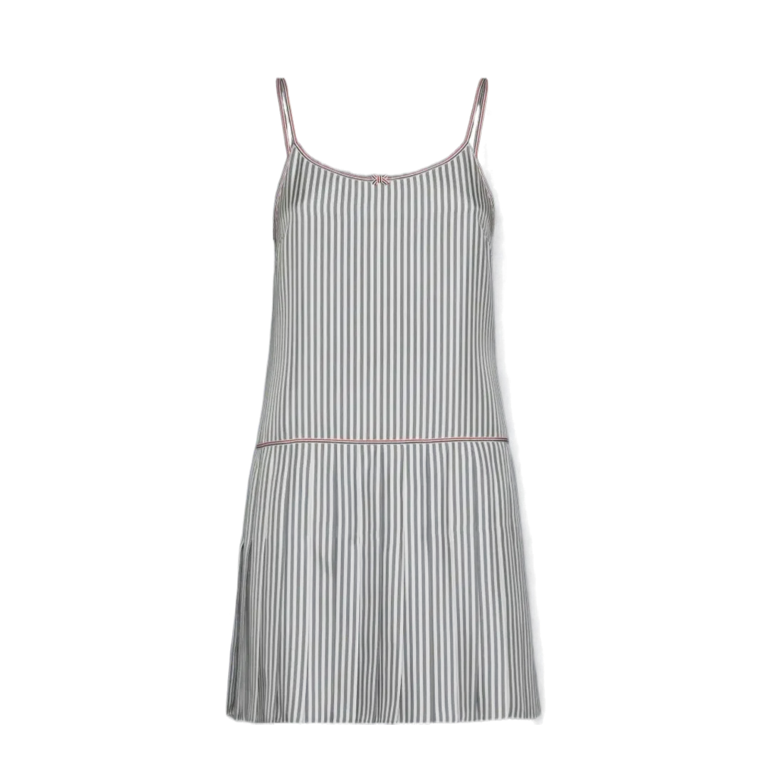 Mini Mini Pleated Bottom Slip Dress