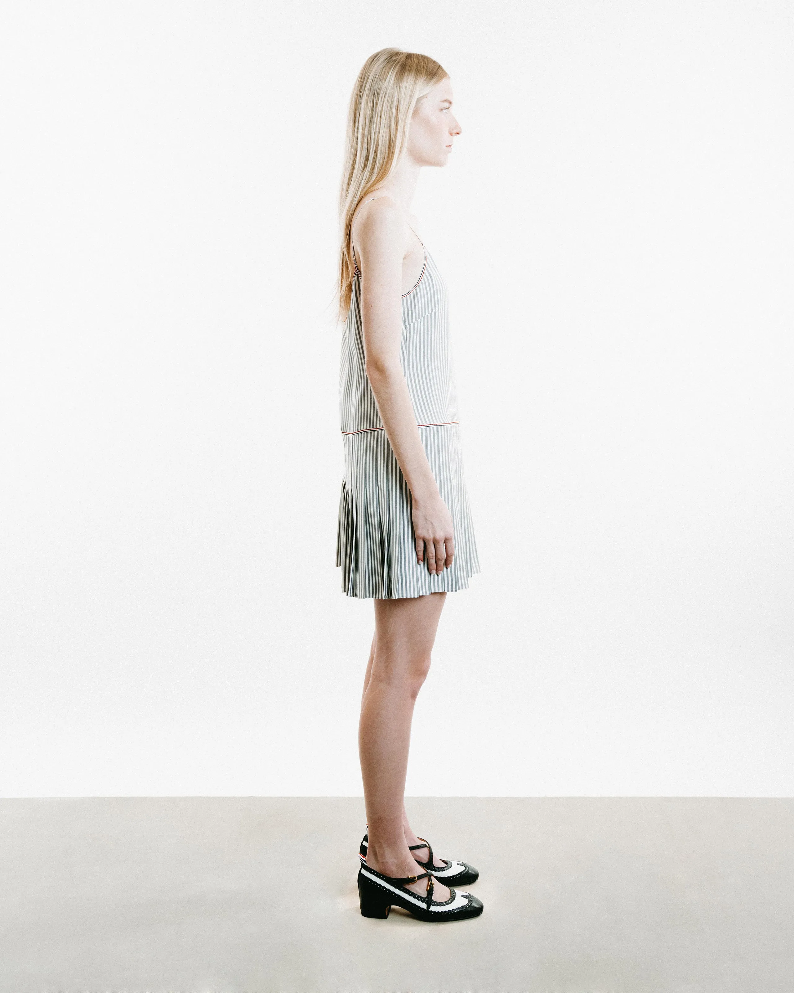 Mini Mini Pleated Bottom Slip Dress
