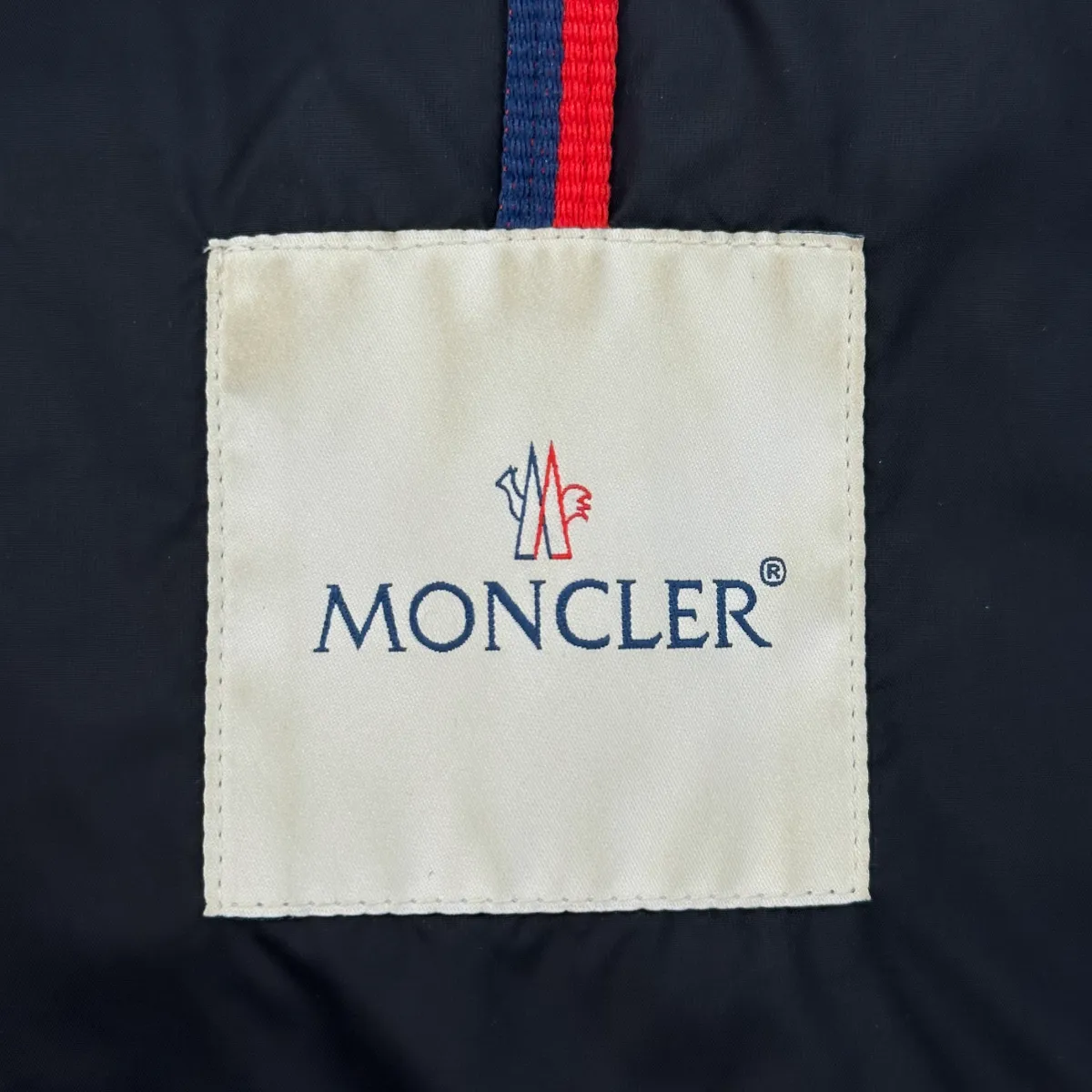 Moncler women's olive green nylon goose down puffer coat