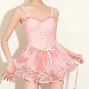 Music Box Ballerina        Swimwear Mermaidcore Kawaii Academia Y2K Cottagecore Coquette Fairycore Dollette Princesscore