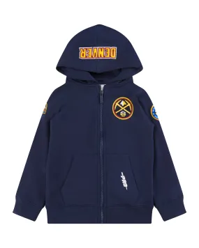 NBA DENVER NUGGETS CLASSIC TODDLER BOYSFLC FZ HOODIE (MIDNIGHT NAVY)