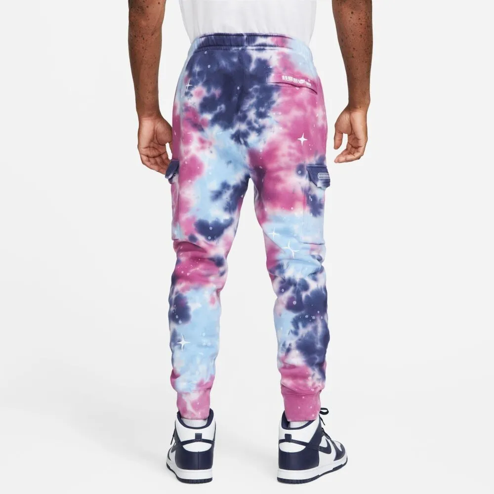 Nike Abstract Galaxy Cargo Fleece Men's SweatPants Purple-Pink fb9041-500