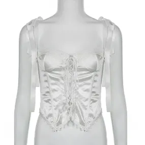of the Crystal Caves      Corset Top Kawaii Academia Y2K Cottagecore Coquette Fairycore Dollette Princesscore