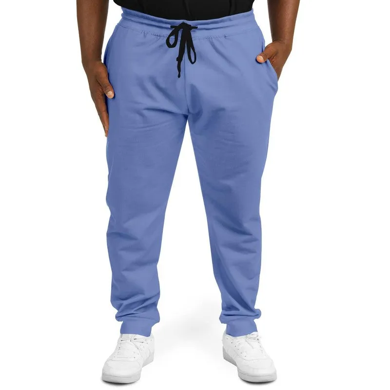 Pastel Blue Joggers | Unisex | with PLUS sizes | Bright Pastel Blue | C60M45Y0K0