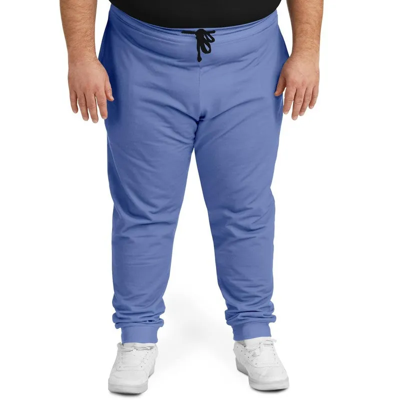 Pastel Blue Joggers | Unisex | with PLUS sizes | Bright Pastel Blue | C60M45Y0K0