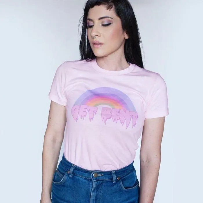 Pastel Get Bent Rainbow Tee