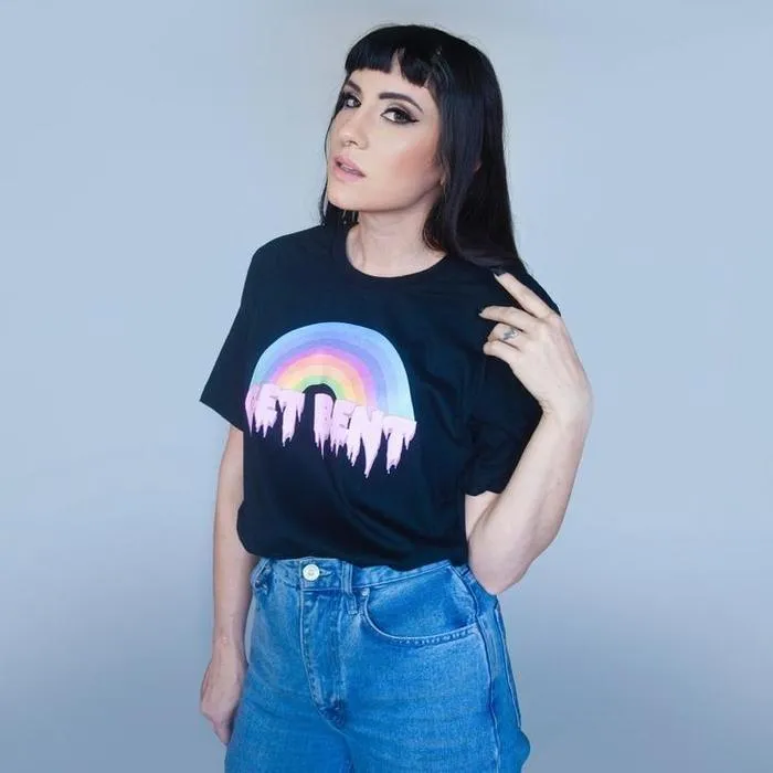 Pastel Get Bent Rainbow Tee