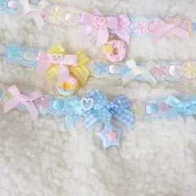 Pastel Pastry Shoppe      Choker Kawaii Academia Y2K Cottagecore Coquette Fairycore Dollette Princesscore