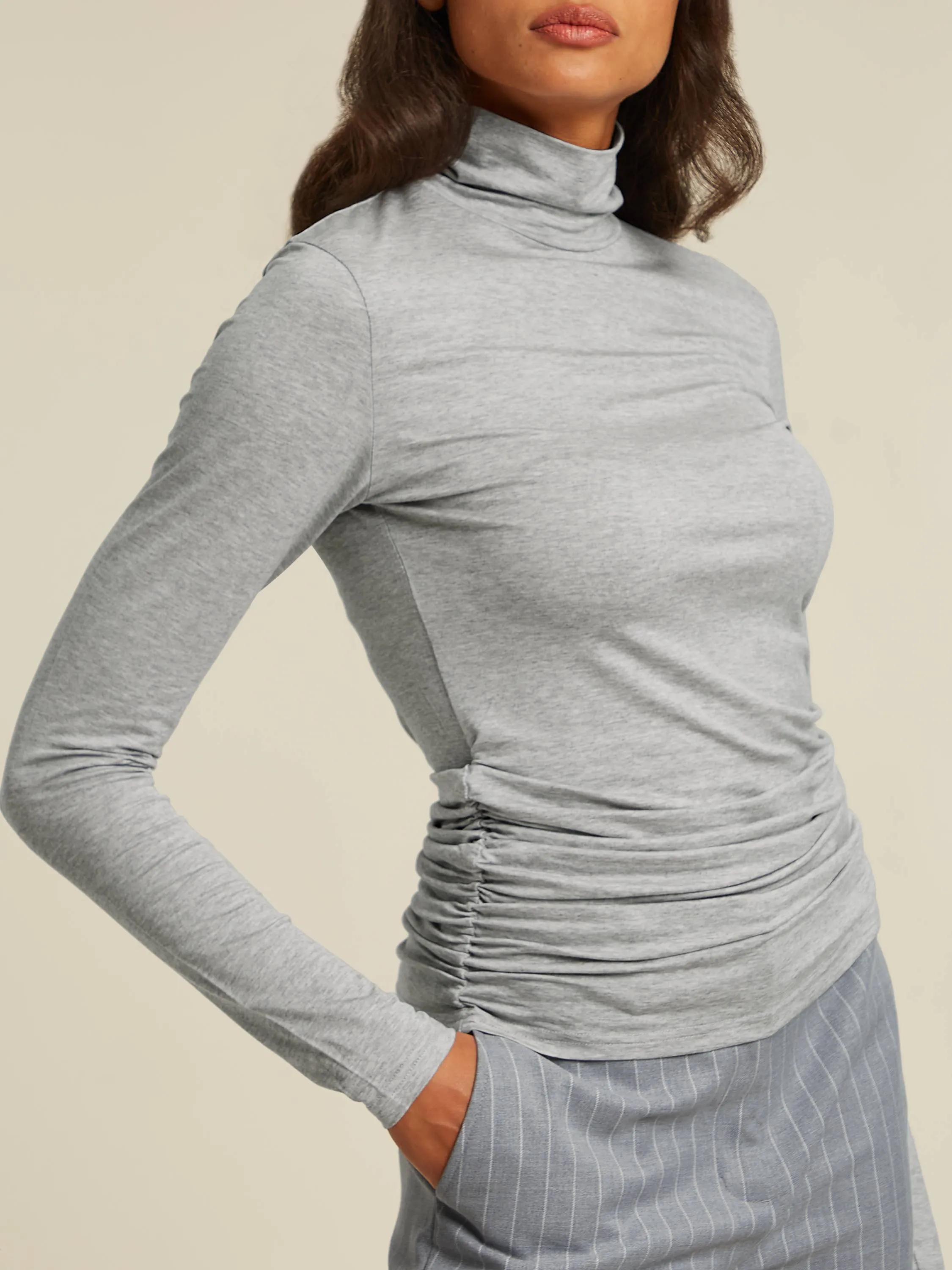 PHOEBE top - Grey heather