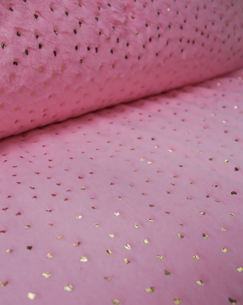 Pink Artificial Fur Fabric