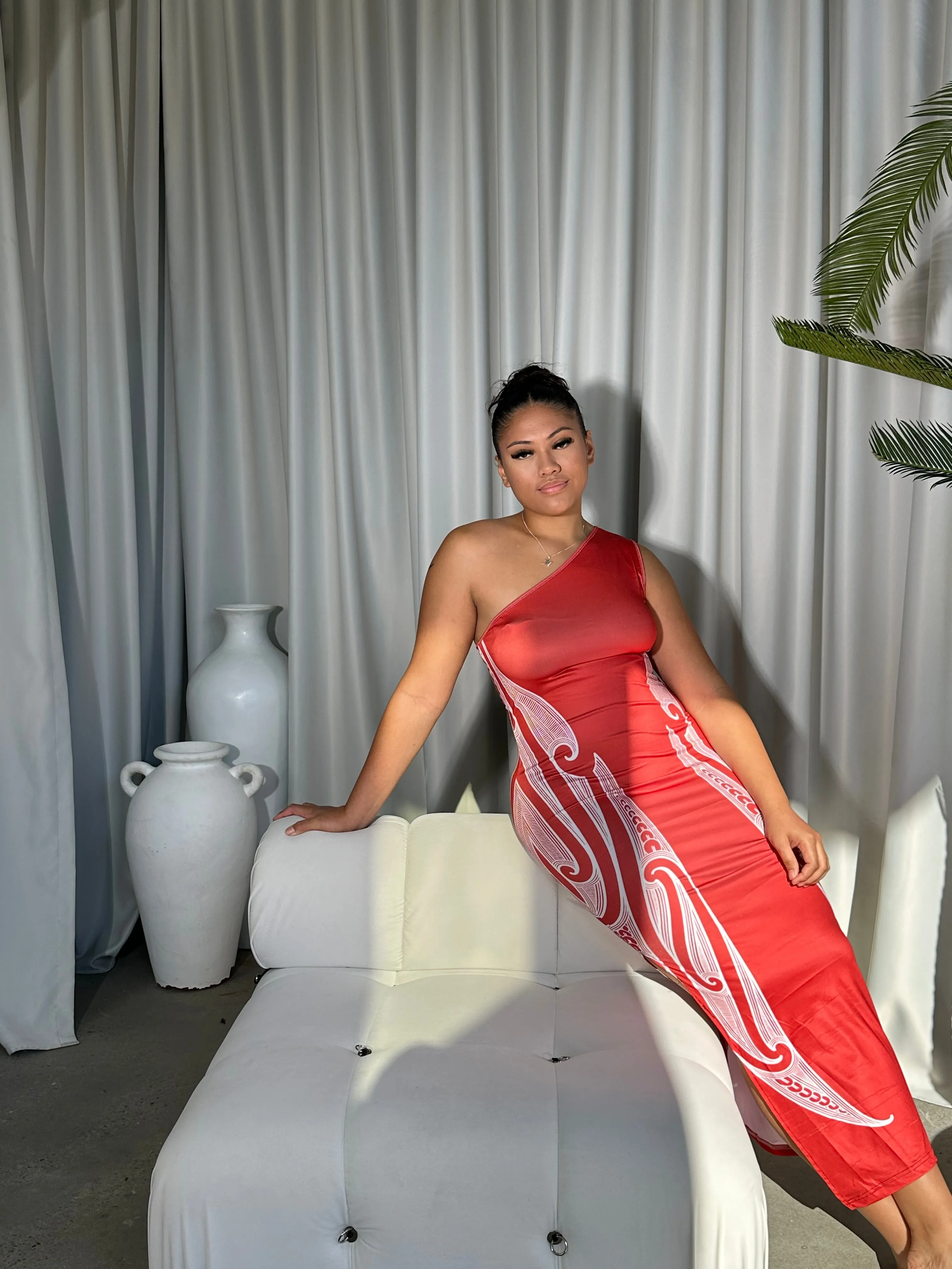 PRE ORDER ONLY - Ātaahua One-Shoulder Dress