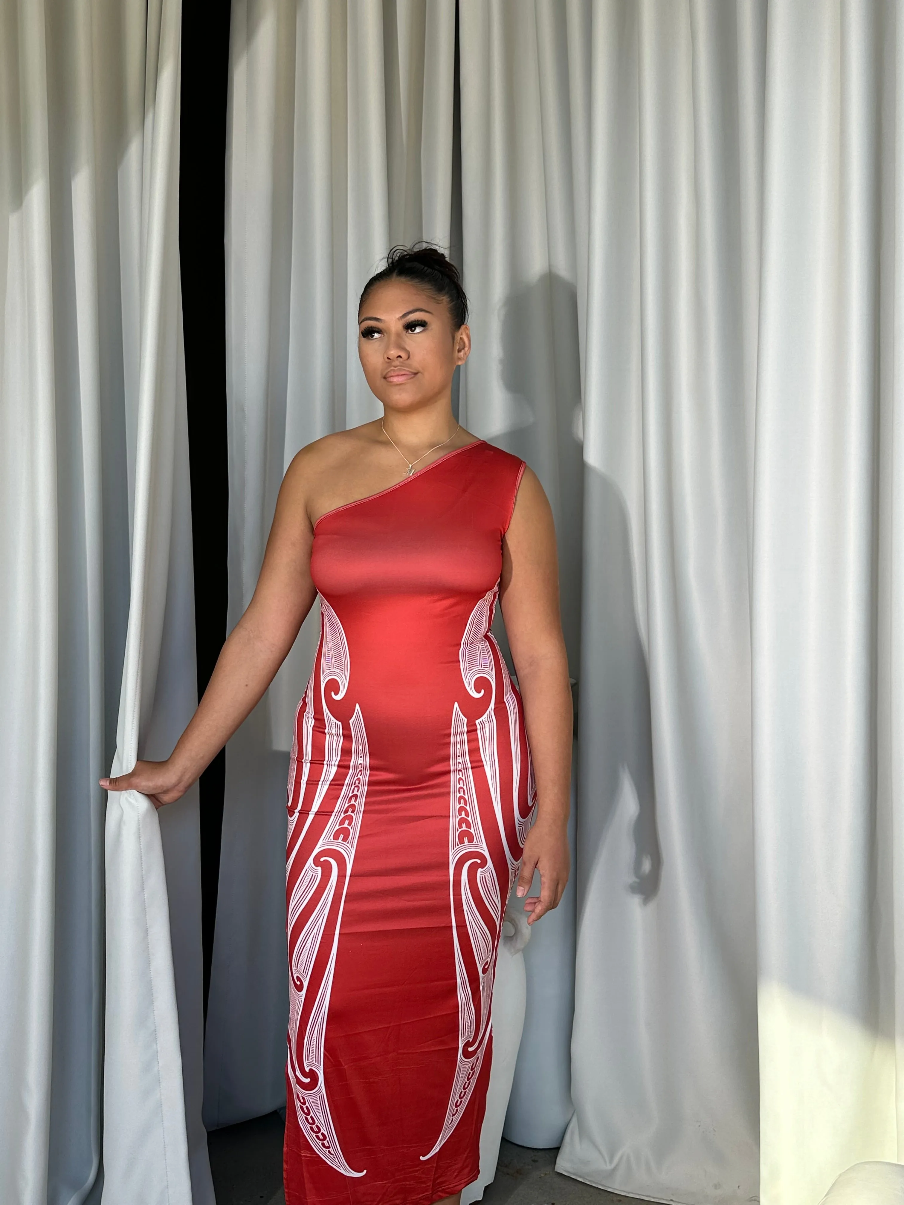 PRE ORDER ONLY - Ātaahua One-Shoulder Dress
