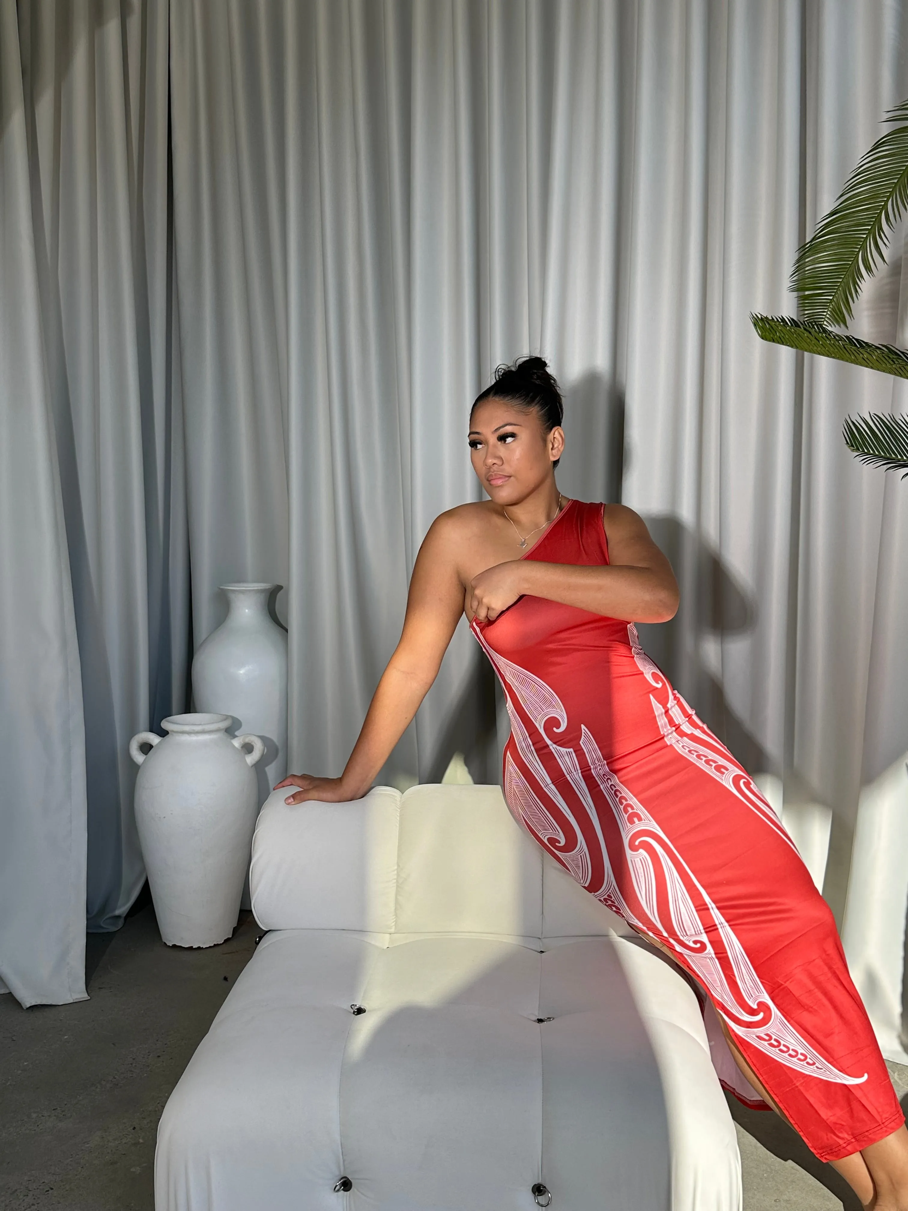 PRE ORDER ONLY - Ātaahua One-Shoulder Dress