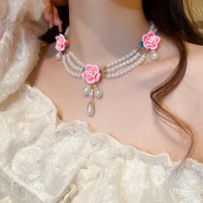 Rose of Hawaii       Choker Kawaii Academia Y2K Cottagecore Coquette Fairycore Dollette Princesscore