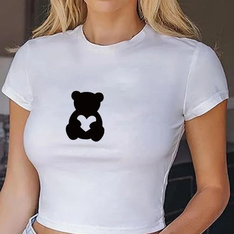 Sexy Girls Graphic Girl Crop Tops Fairy Grunge Crop Top