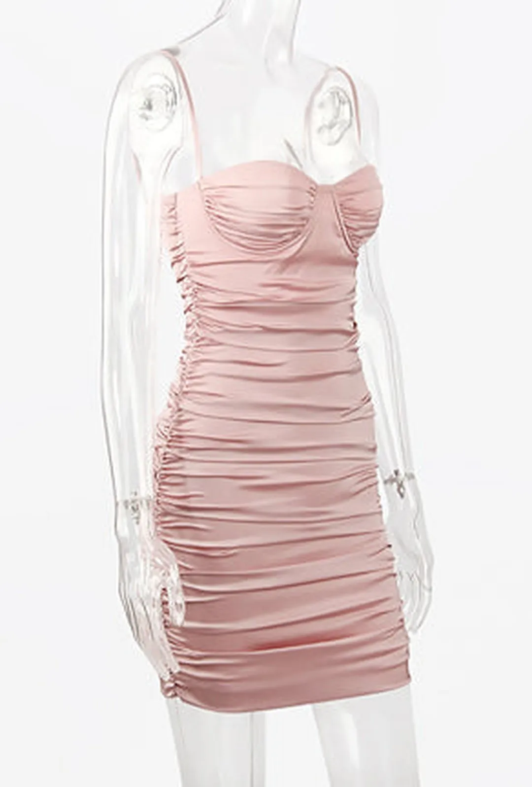 SHANNI - RUCHED MINI DRESS