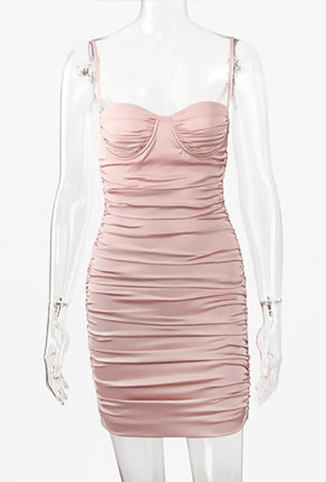 SHANNI - RUCHED MINI DRESS