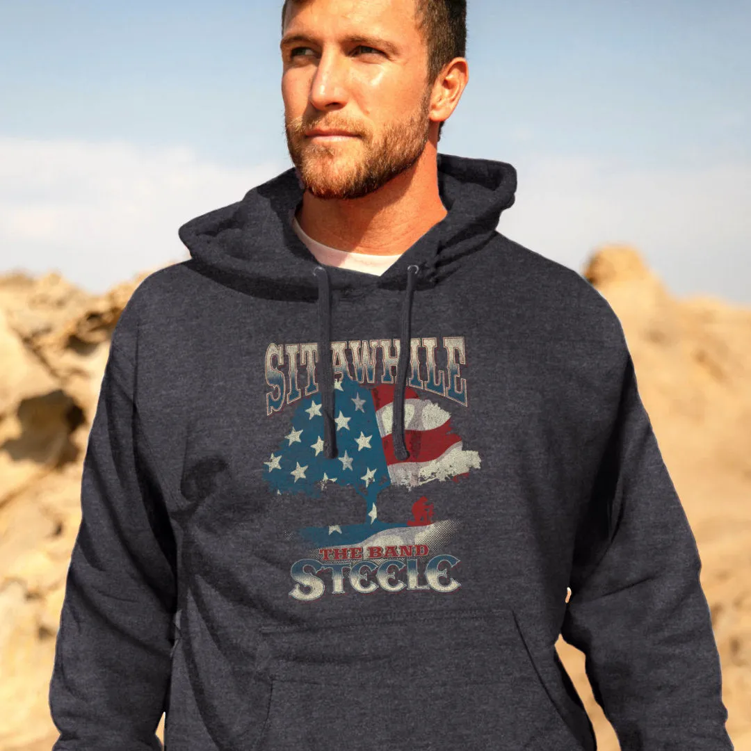 Sit Awhile Flag Hoodie | Unisex
