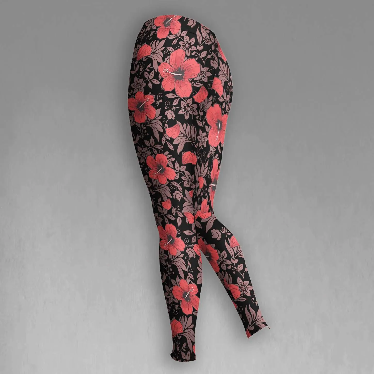 Skull Flower Pattern Gothic Combo Hoodie and Leggings