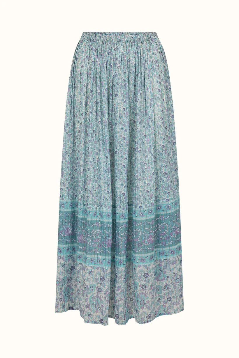 Spell - Little Bird Maxi Skirt - Sky