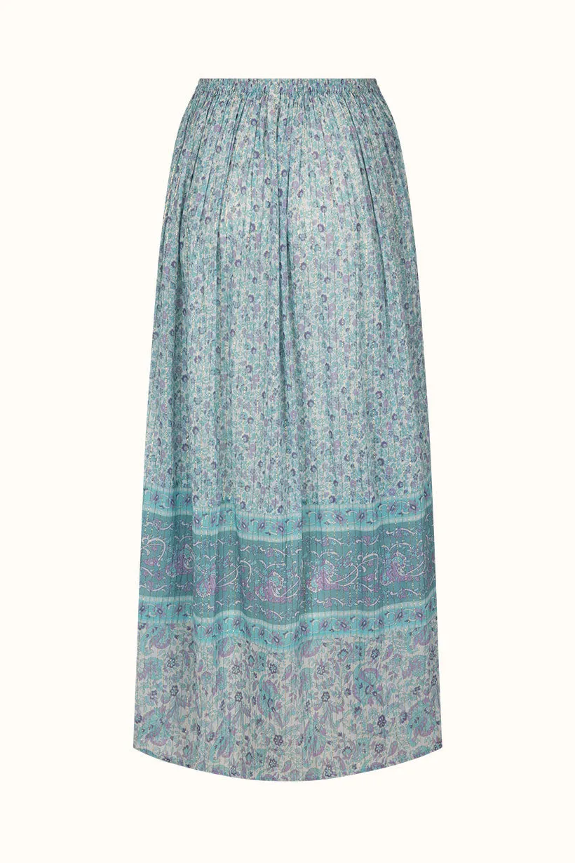 Spell - Little Bird Maxi Skirt - Sky