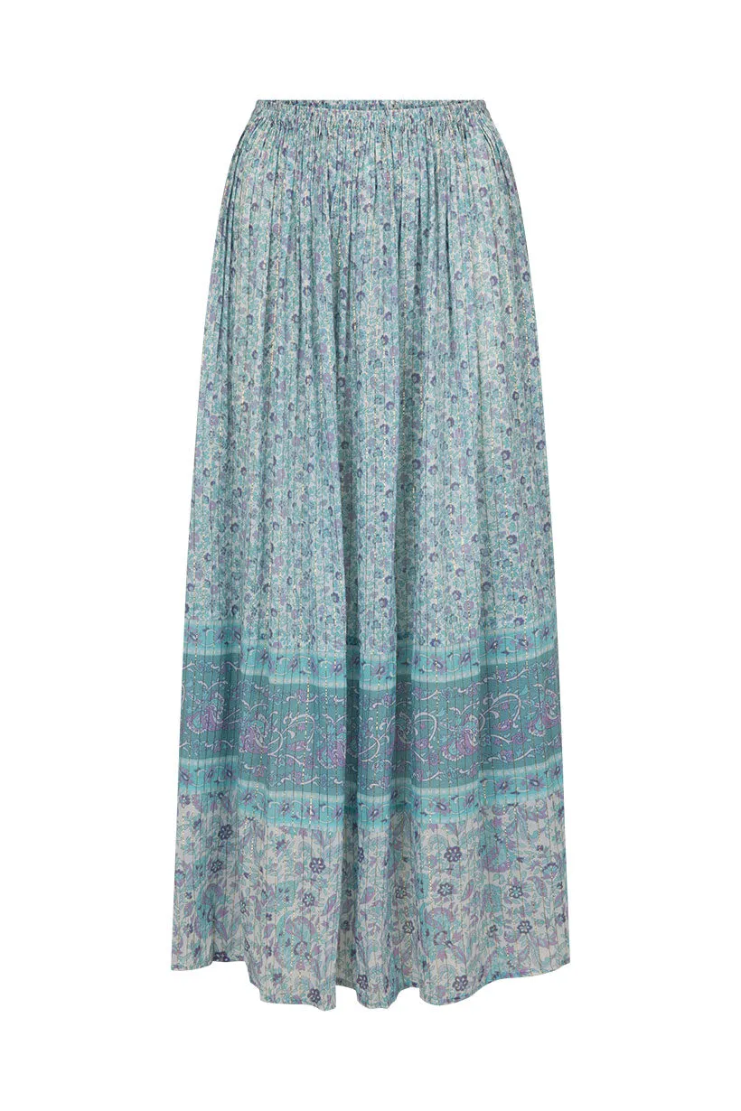 Spell - Little Bird Maxi Skirt - Sky