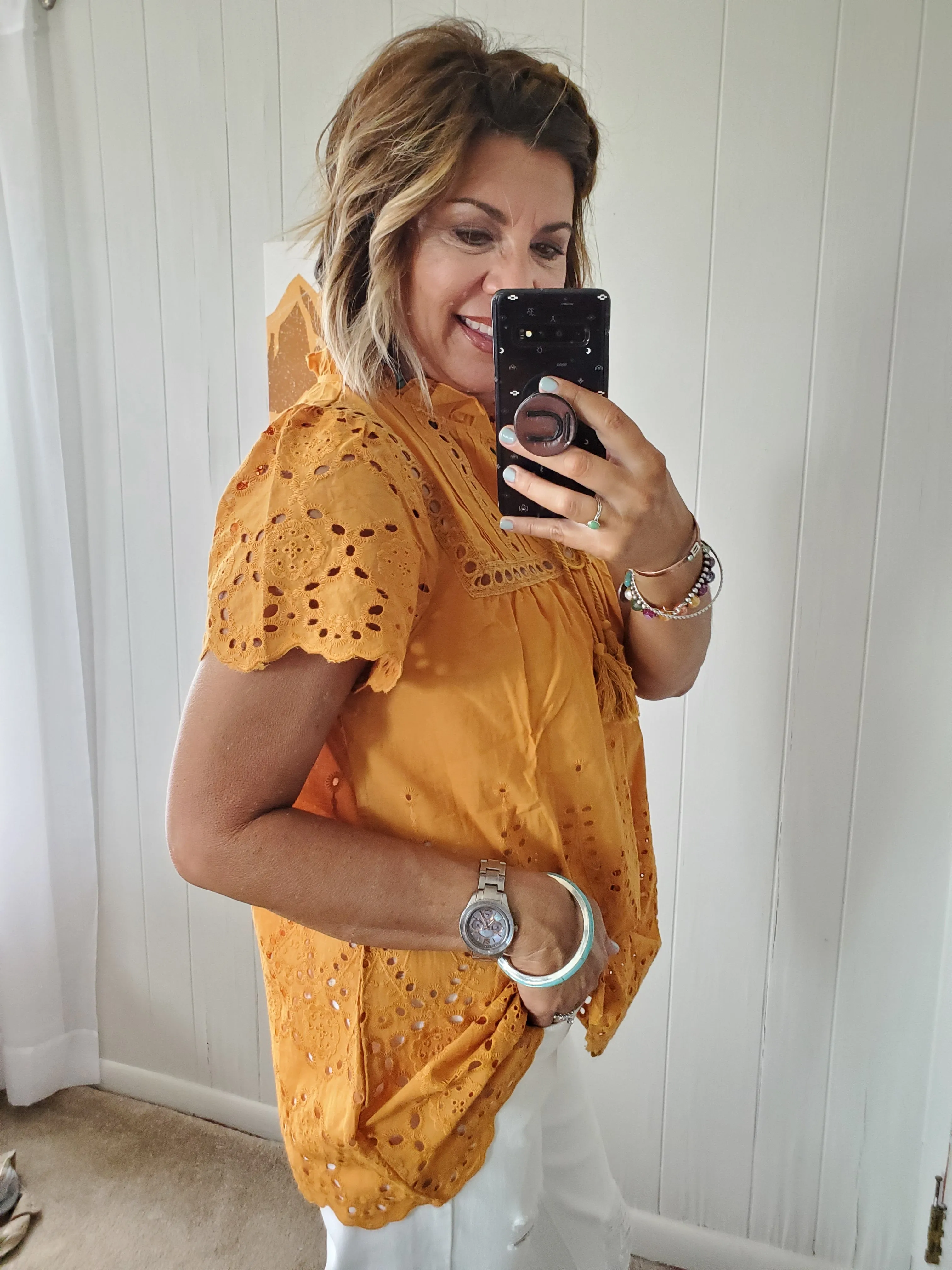 The Norfolk Eyelet Top