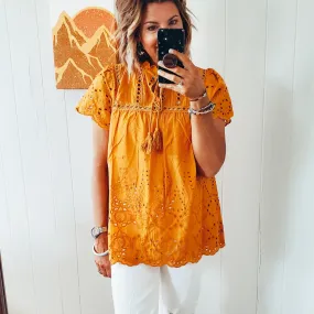 The Norfolk Eyelet Top
