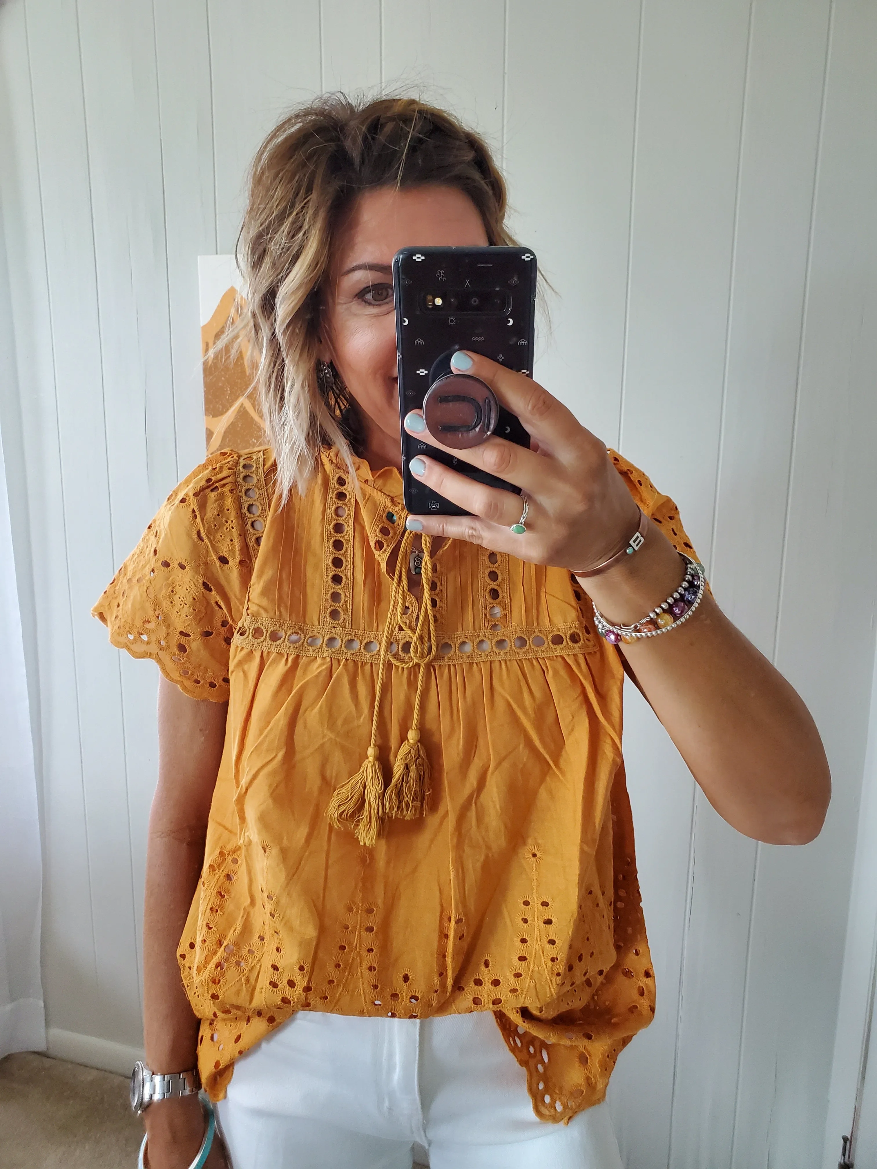 The Norfolk Eyelet Top
