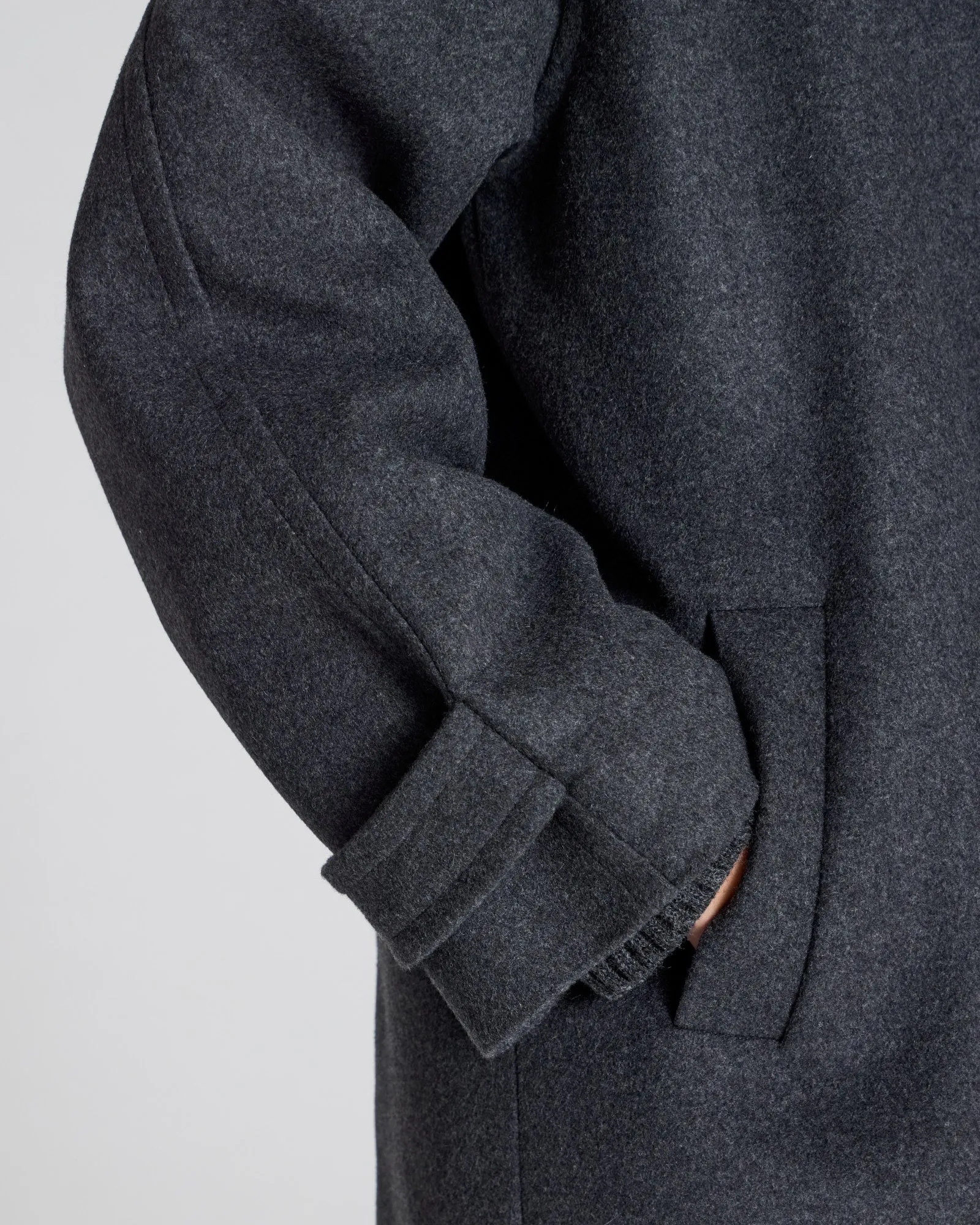 Tove Coat - Dark Grey Melange