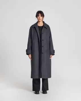 Tove Coat - Dark Grey Melange