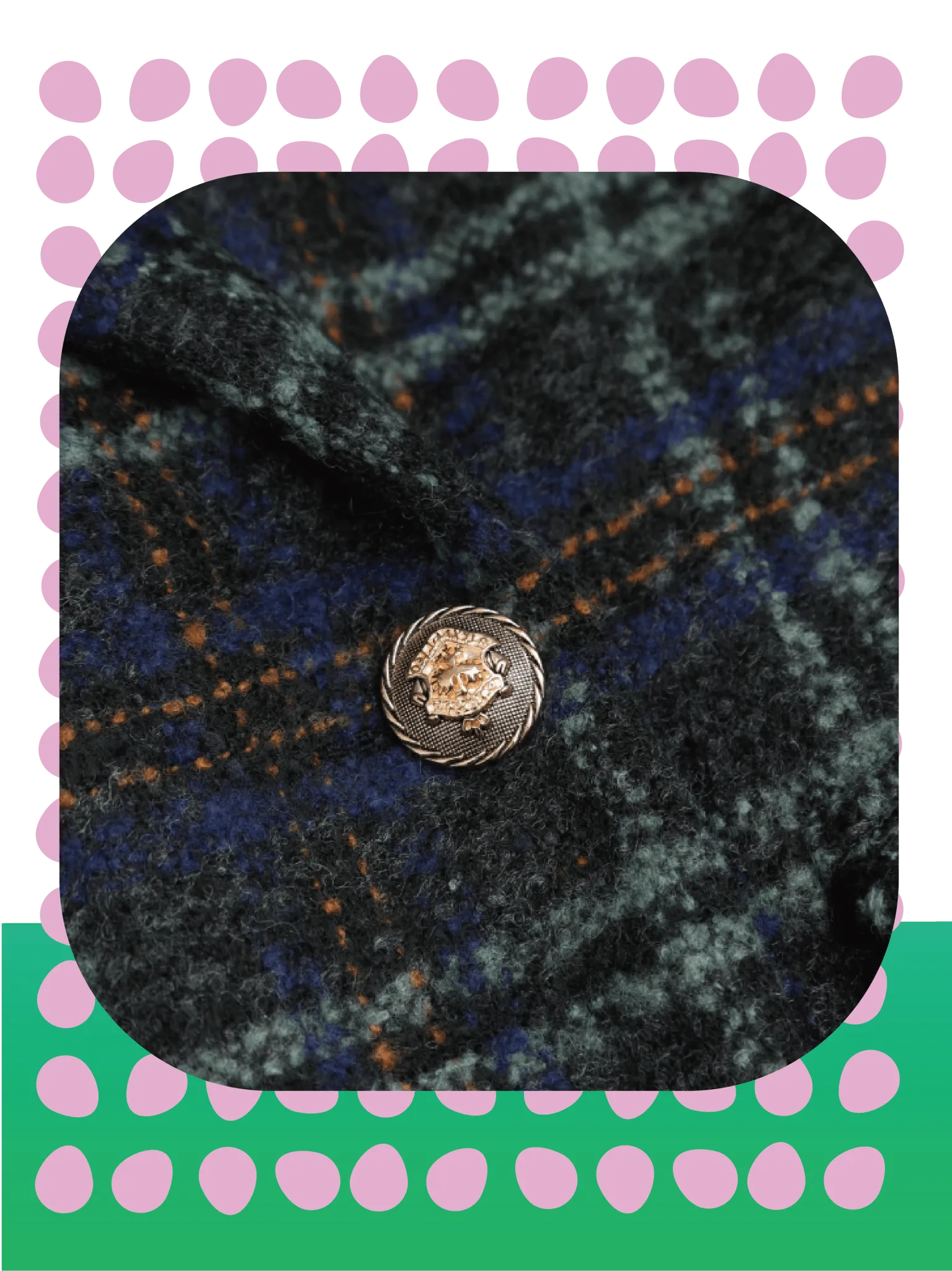 Vintage Check Down Coat